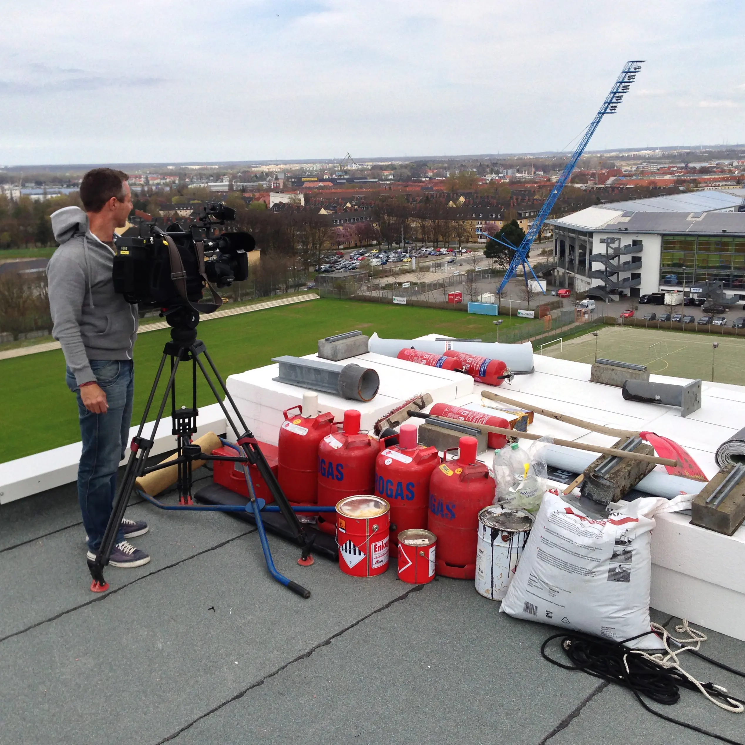 Dreharbeiten für den NDR